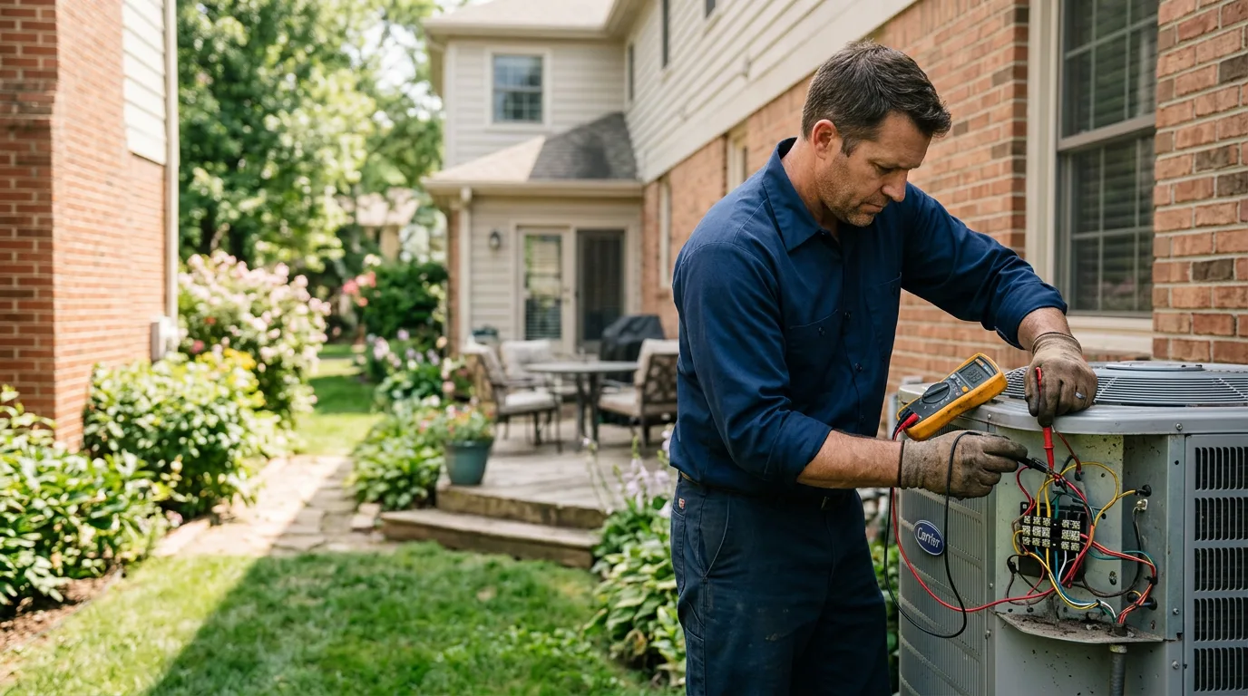 HVAC technician working near Essex, VT